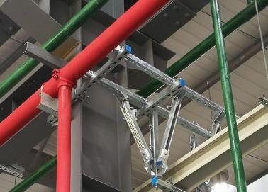 黄岛该抗震支架的整体式支吊架结构协调性好
